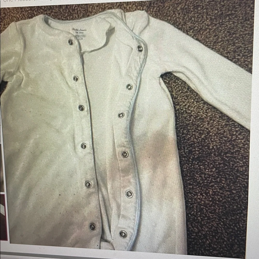 Ralph Lauren baby long sleeve footed body suit 6M